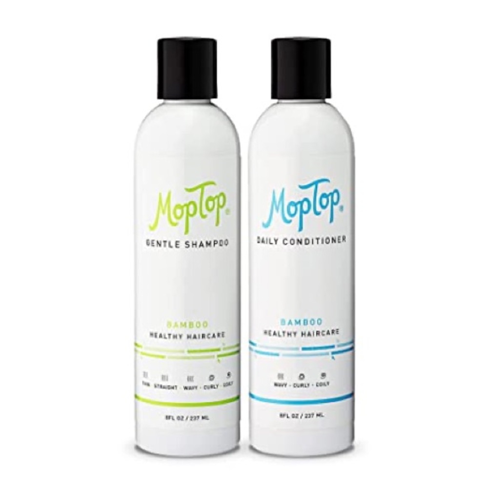MOPTOP Gentle Shampoo and Daily Conditioner for Curly Hair